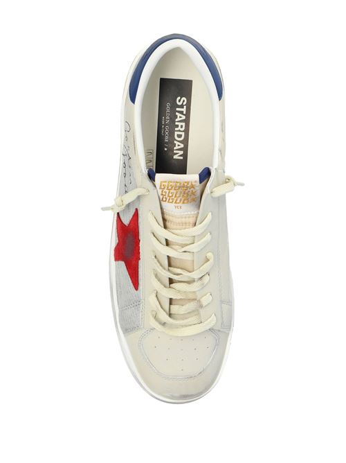 Ivory white/red/blue sneaker Golden Goose | GMF00333F00617710317